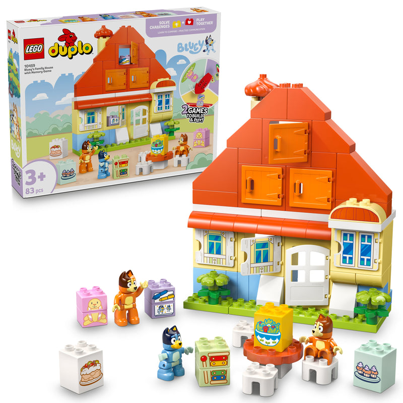 Bluey's Family House with Memory Game