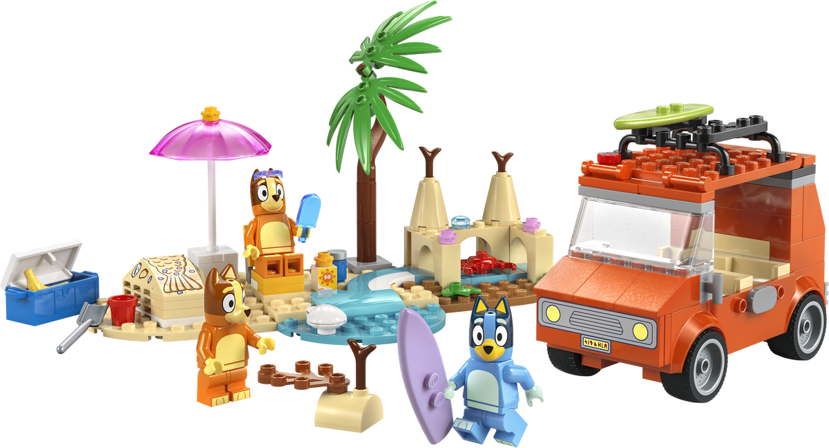 Bluey's Beach & Family Car Trip