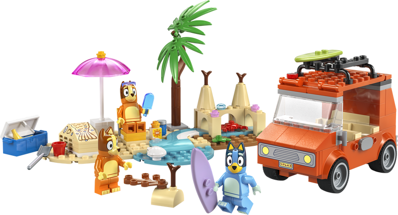 Bluey's Beach & Family Car Trip