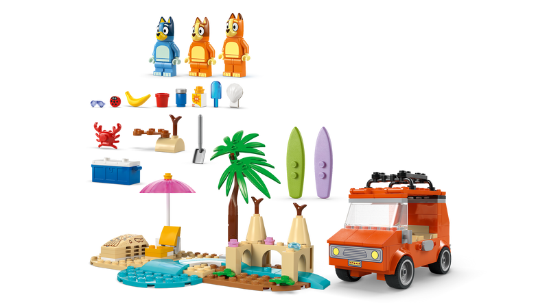 Bluey's Beach & Family Car Trip