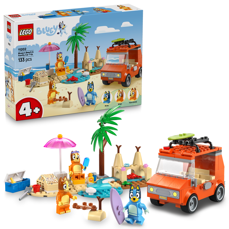 Bluey's Beach & Family Car Trip