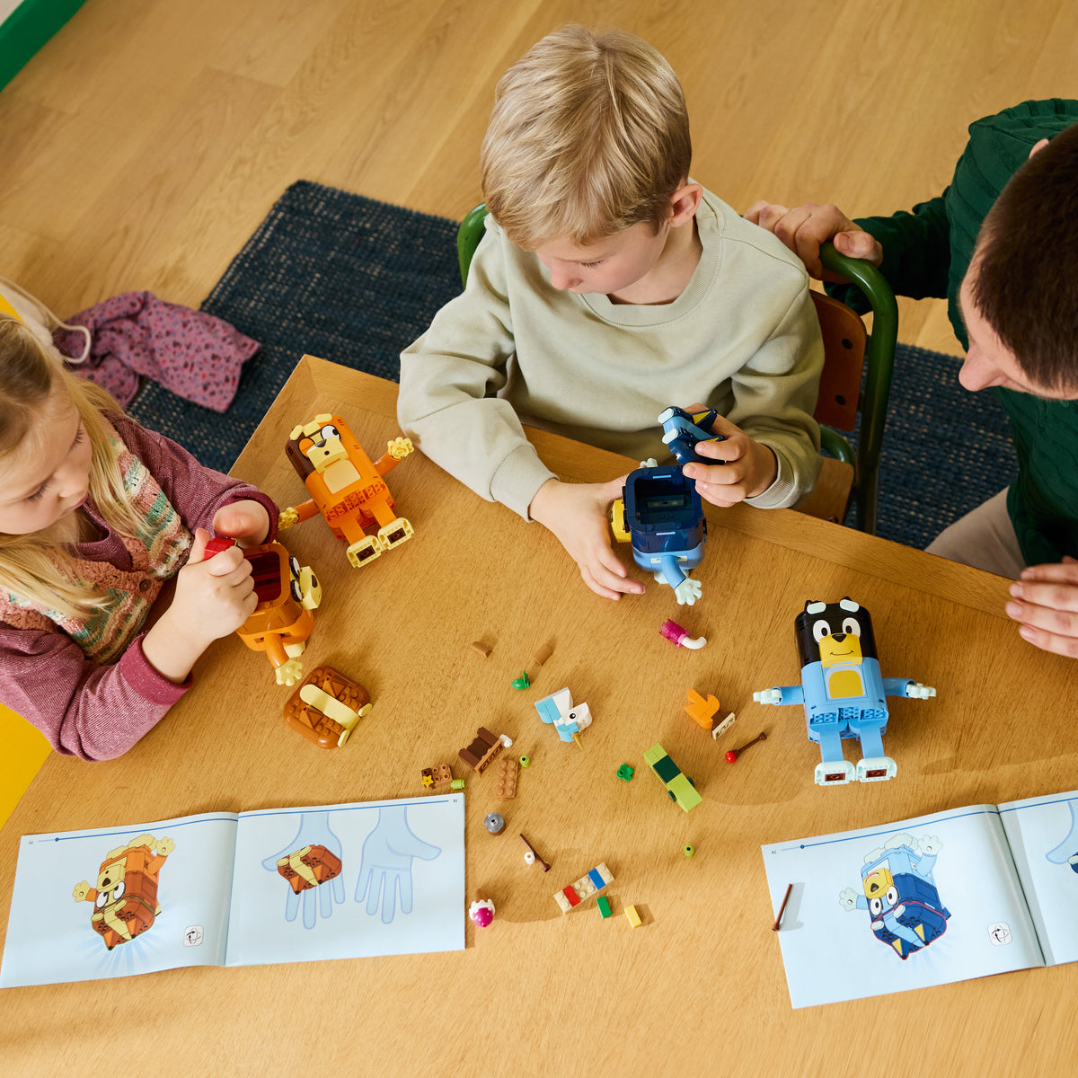 Brick-Built Bluey Family