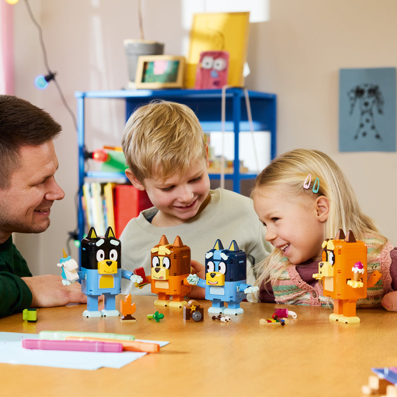 Brick-Built Bluey Family