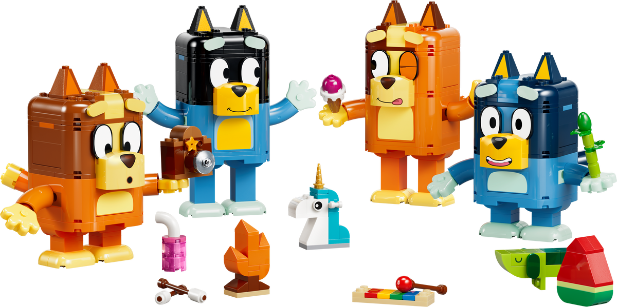 Brick-Built Bluey Family