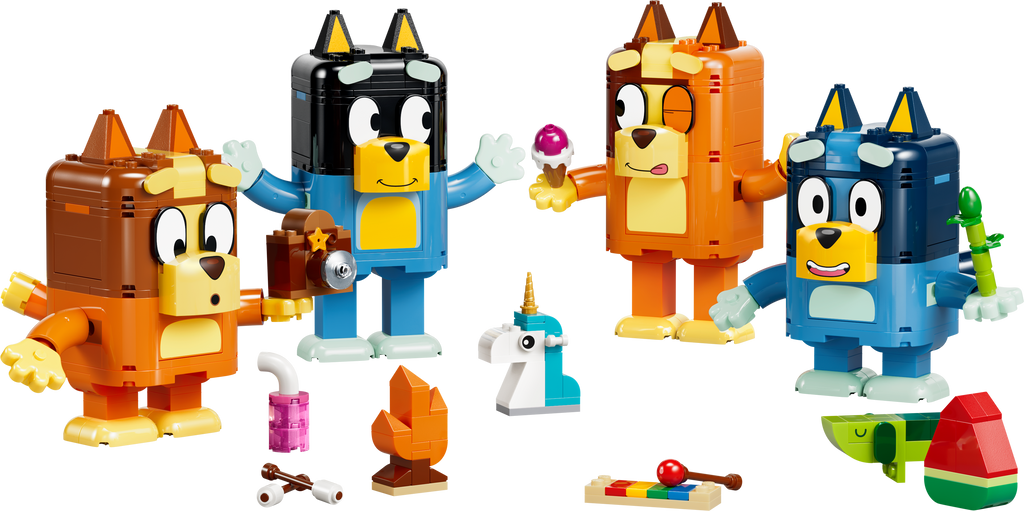LEGO® Bluey Brick-Built Bluey Family Toy Figures - 11217 | Official ...