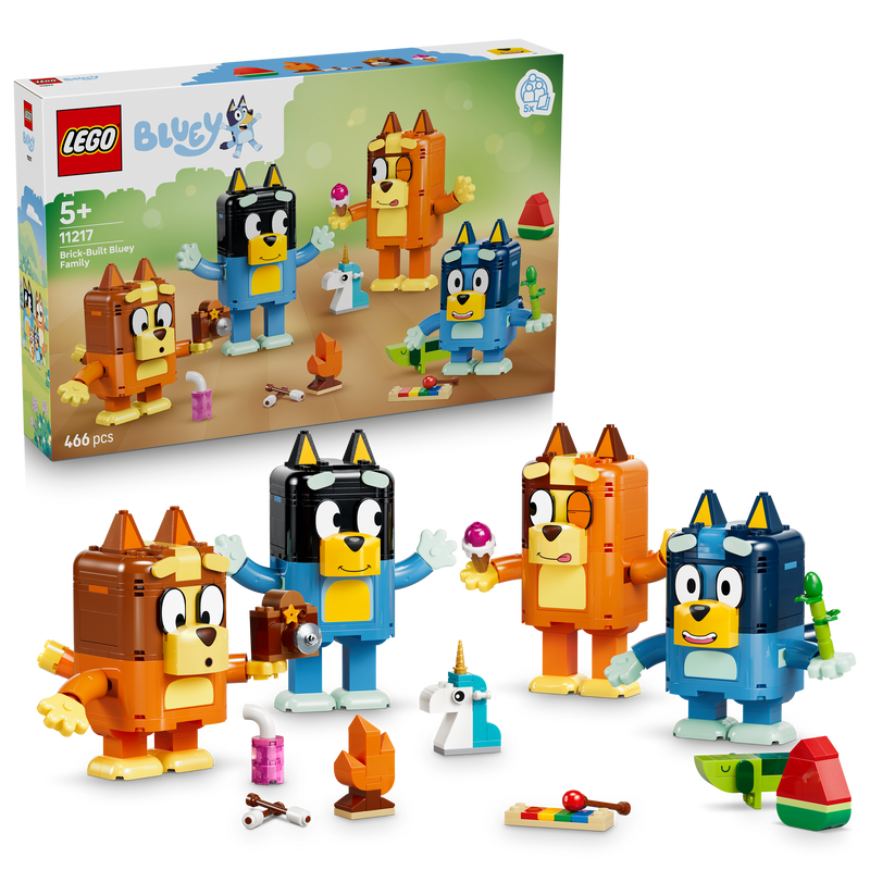 Brick-Built Bluey Family