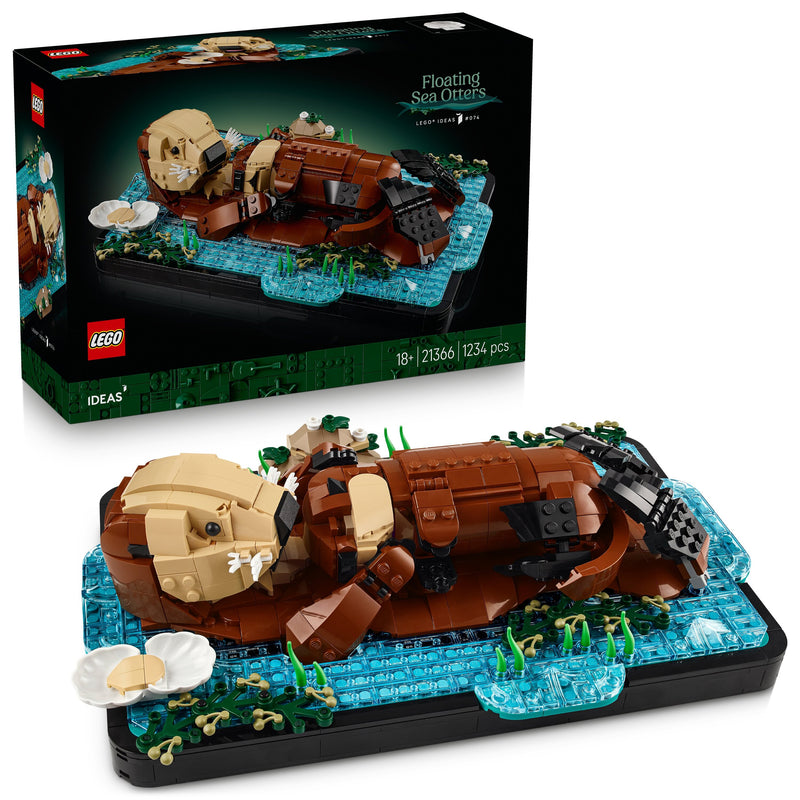 Floating Sea Otters