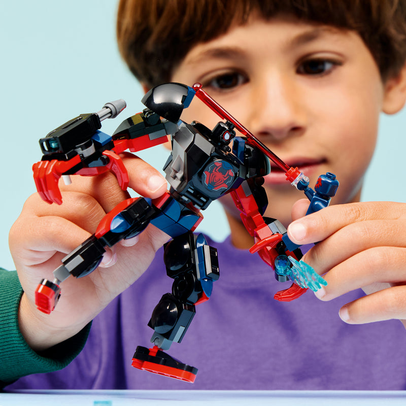 Miles Morales Mech vs. Spider-Man 2099