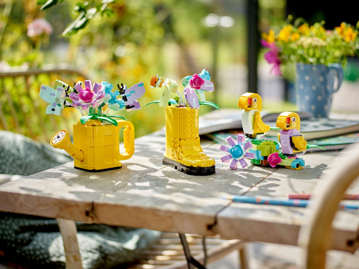 Flowers in Watering Can
