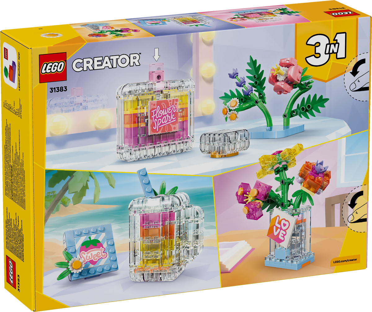 Floral Decor Perfume Bottle