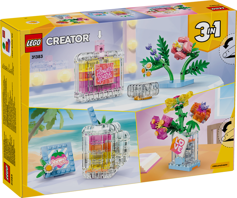 Floral Decor Perfume Bottle