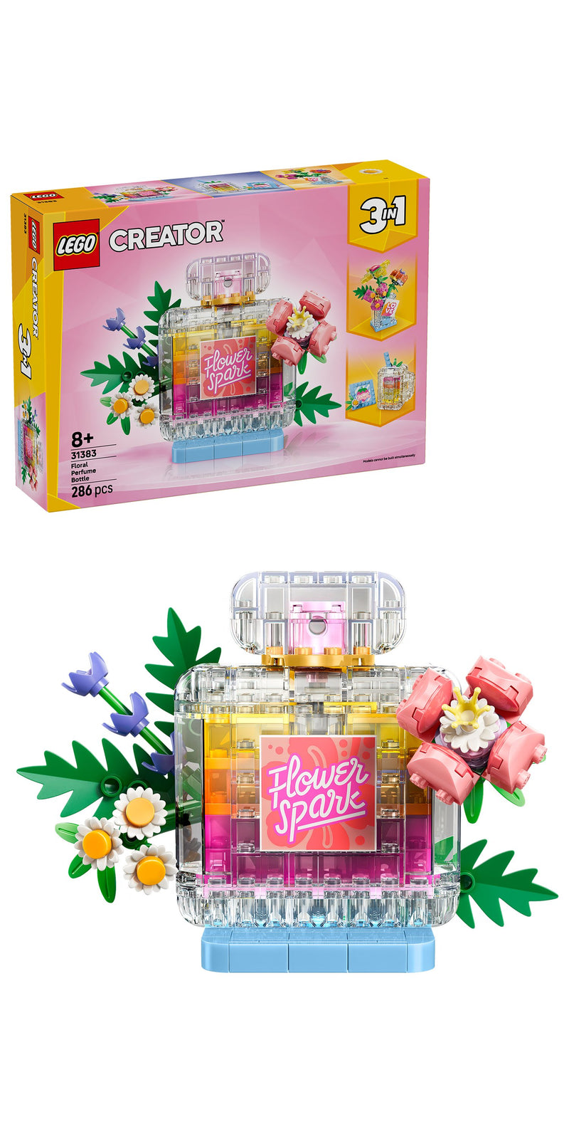 Floral Decor Perfume Bottle