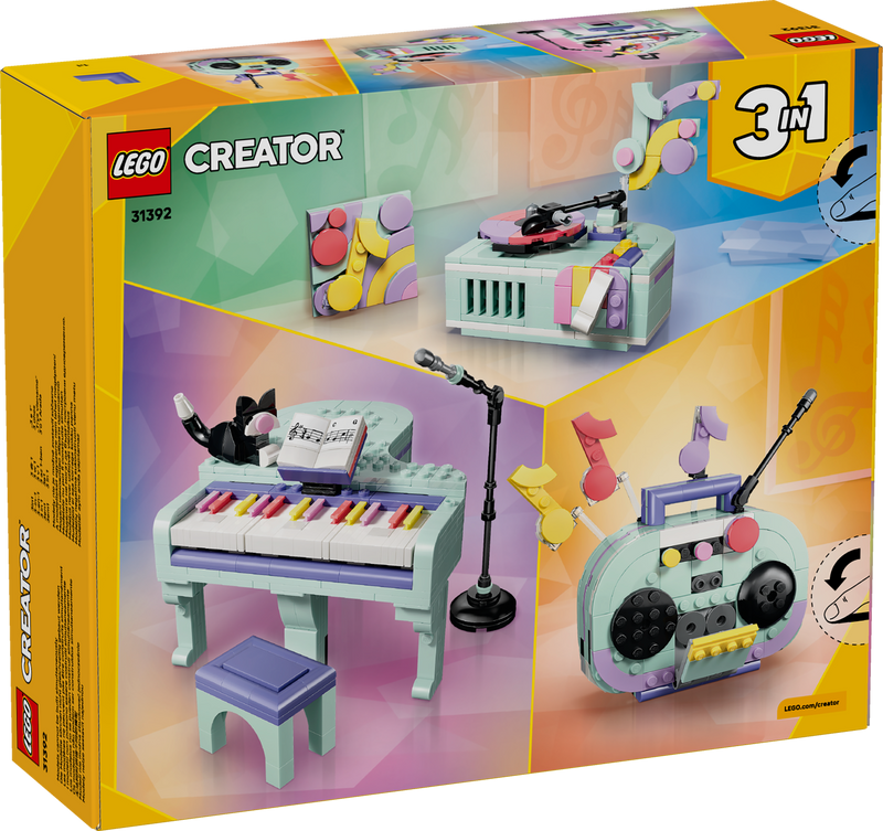 Music Decor Piano with Cat