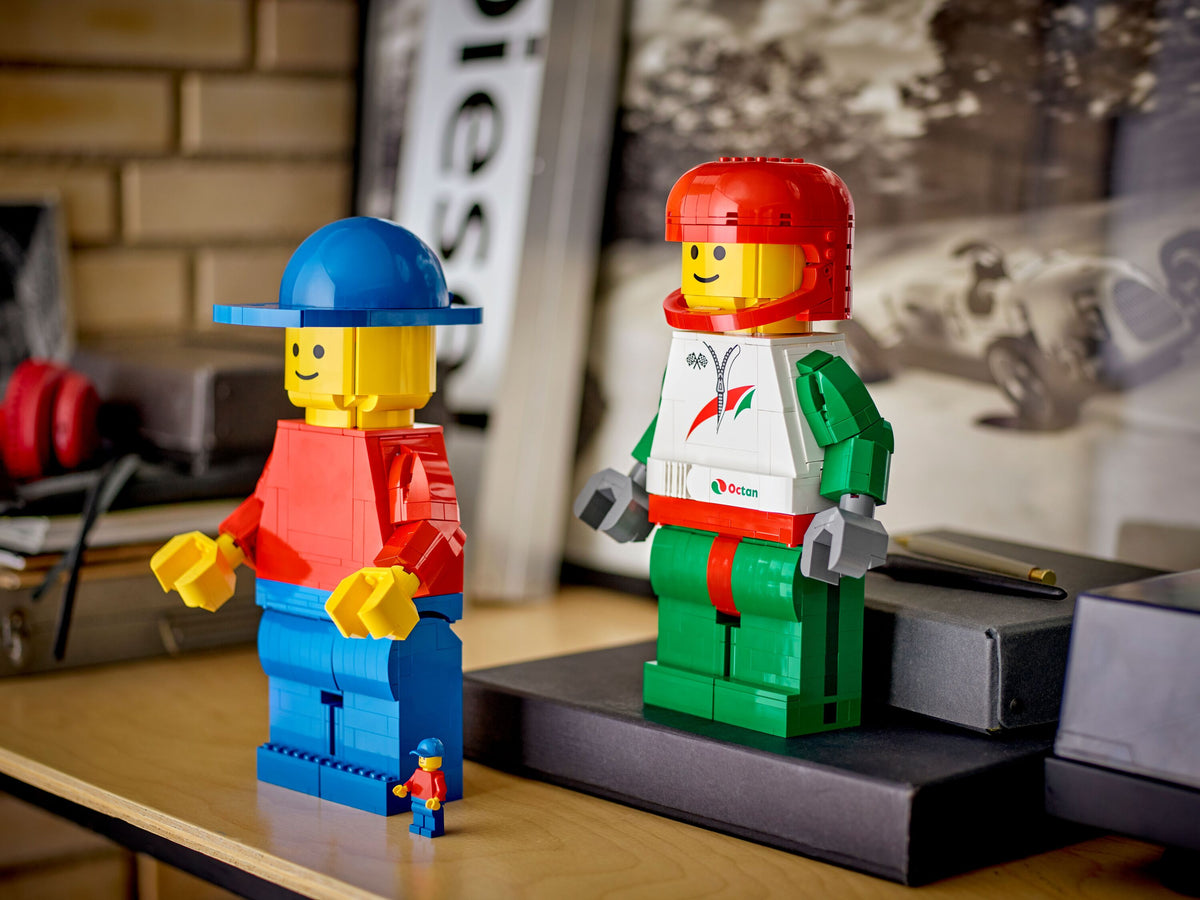 Up-Scaled Racing Driver Minifigure
