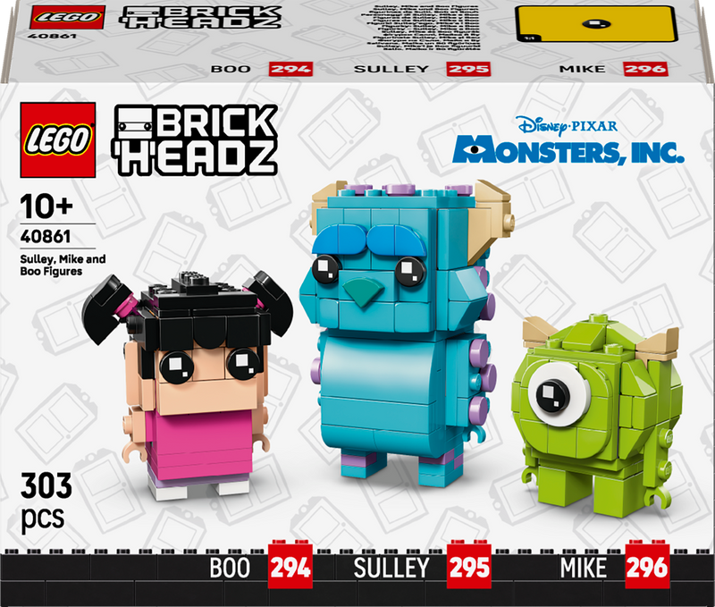 Sulley, Mike and Boo Figures