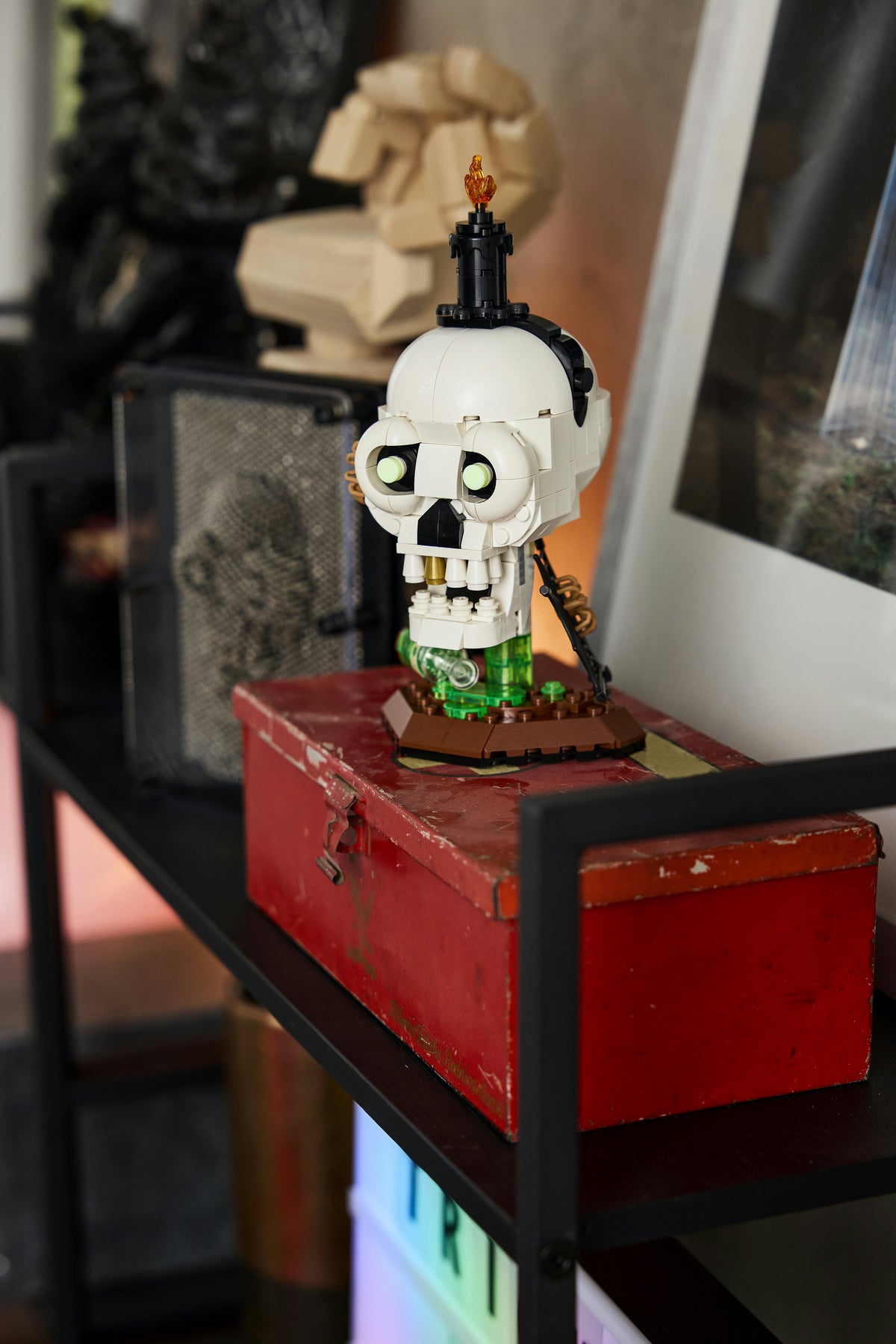 Halloween Skull Candle