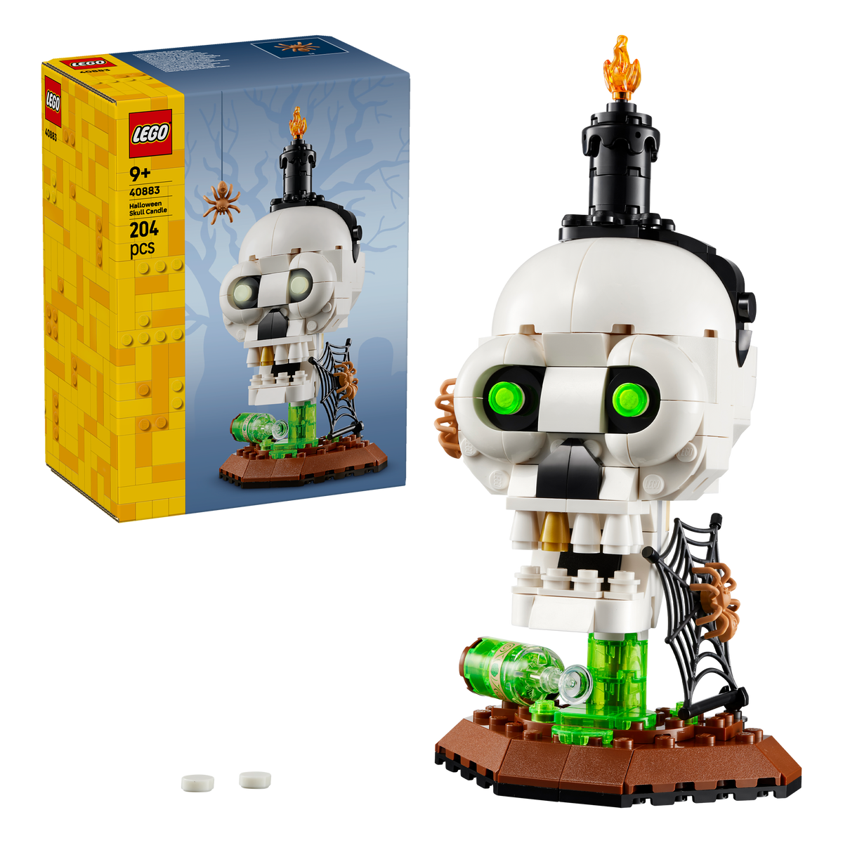 Halloween Skull Candle