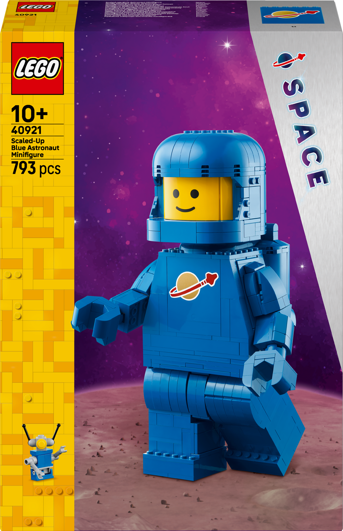 Up-Scaled Blue Astronaut Minifigure
