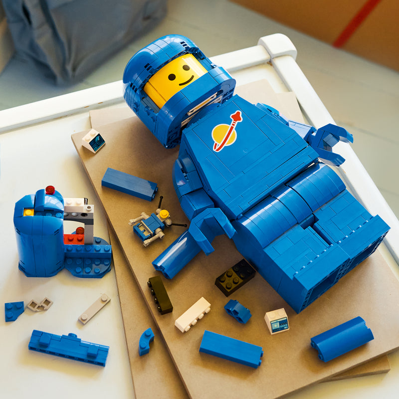Up-Scaled Blue Astronaut Minifigure