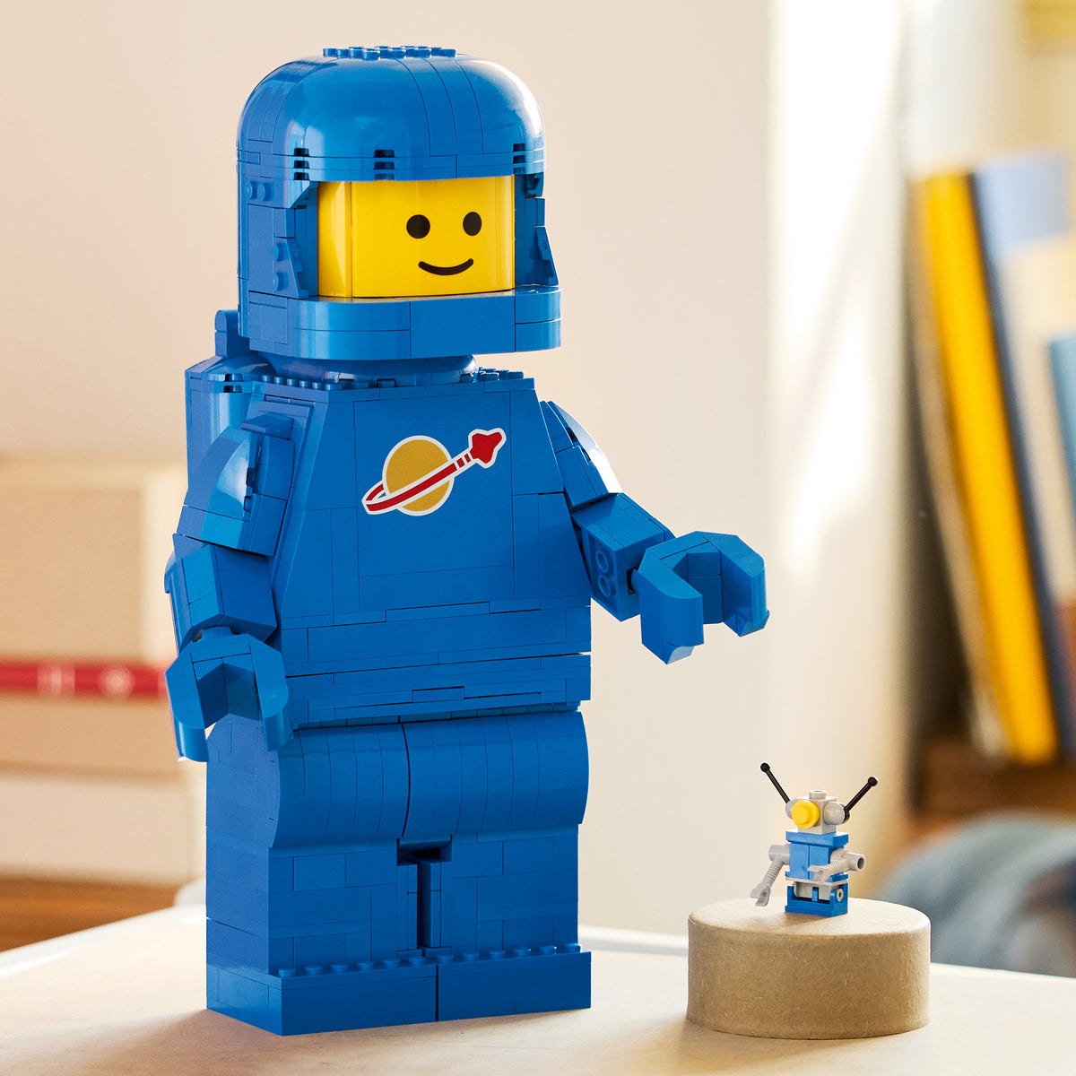 Up-Scaled Blue Astronaut Minifigure