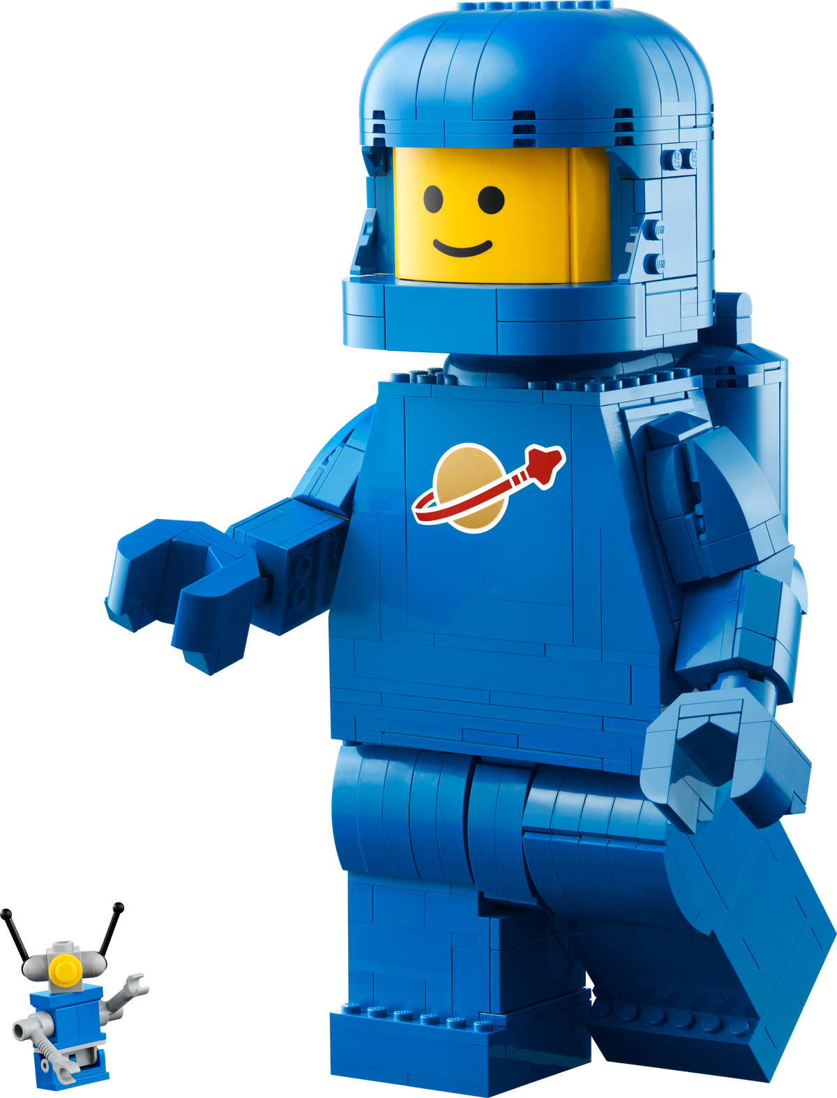 Up-Scaled Blue Astronaut Minifigure