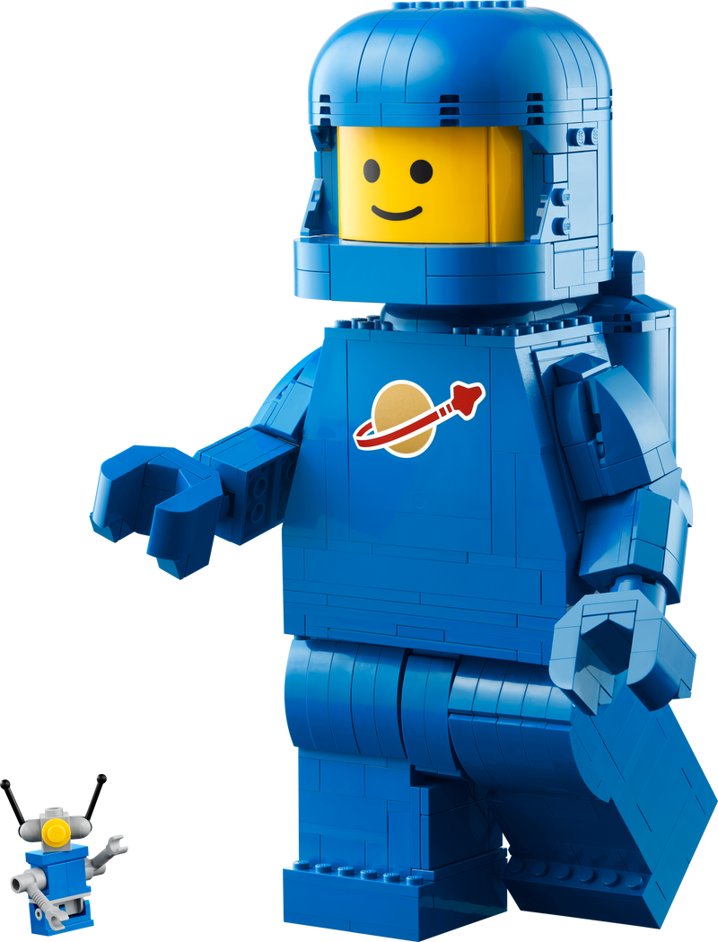 Up-Scaled Blue Astronaut Minifigure
