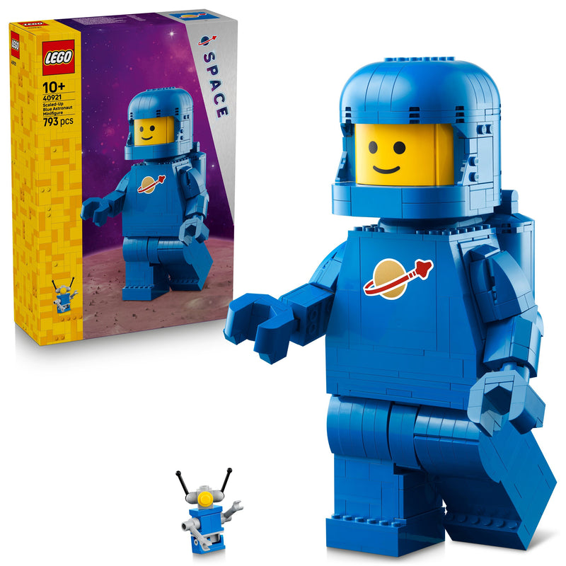 Up-Scaled Blue Astronaut Minifigure