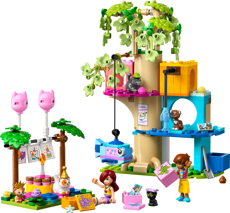 Cat Birthday Party & Tree House