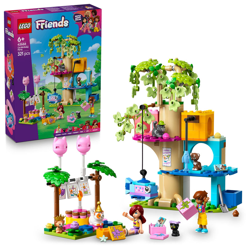 Cat Birthday Party & Tree House