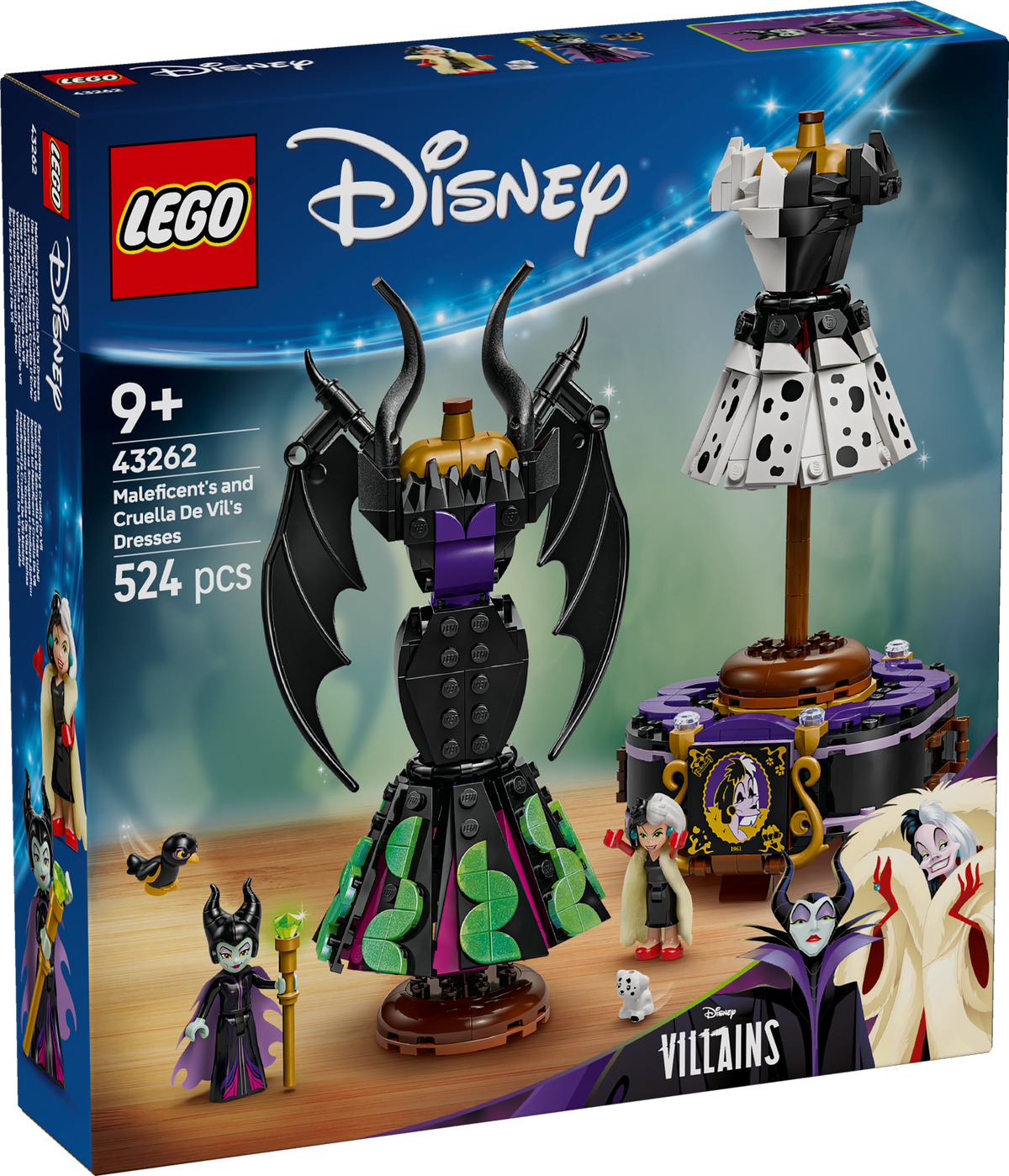 Maleficent's and Cruella De Vil's Dresses