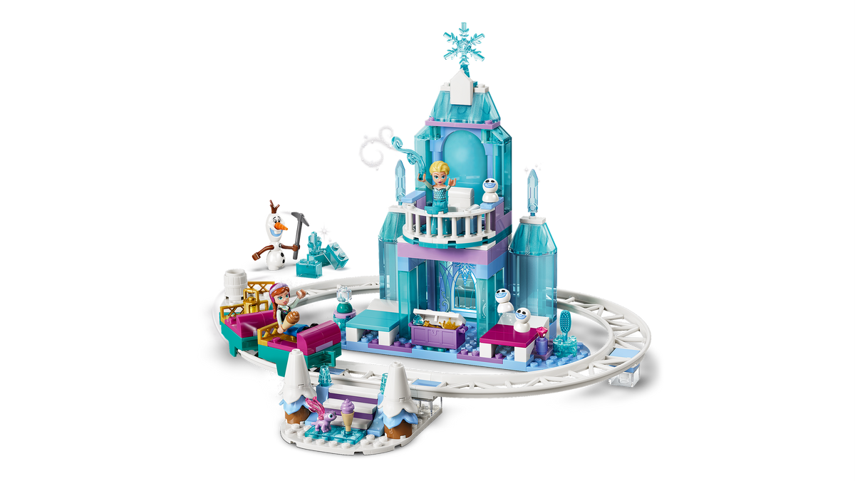 Elsa's Ice Castle & Snow Ride Adventure