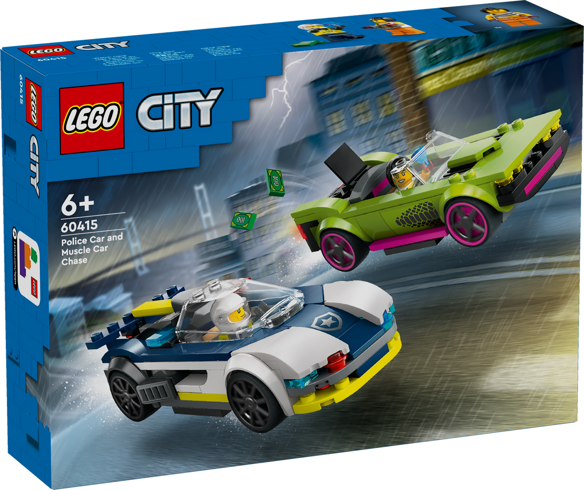 Police Car and Muscle Car Chase