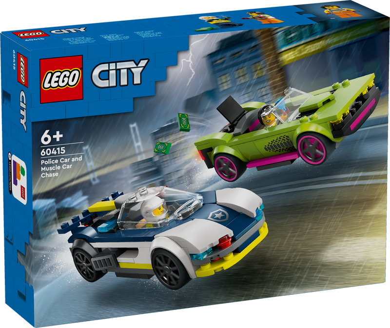 Police Car and Muscle Car Chase