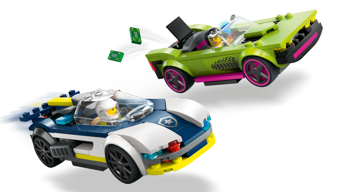 Police Car and Muscle Car Chase