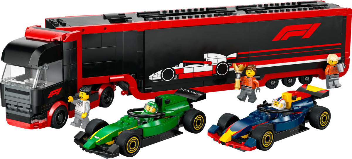 F1® Truck with RB20 & AMR24 F1® Cars