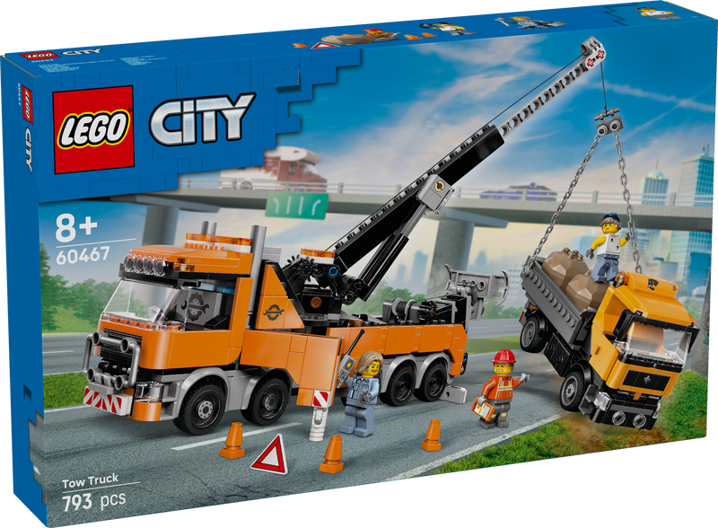 Heavy-Duty Recovery Tow Truck with Crane