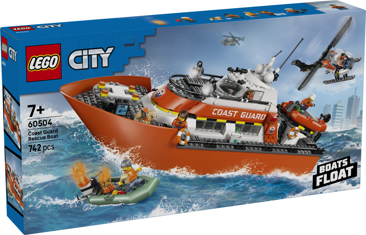 Coast Guard Rescue Boat & Helicopter