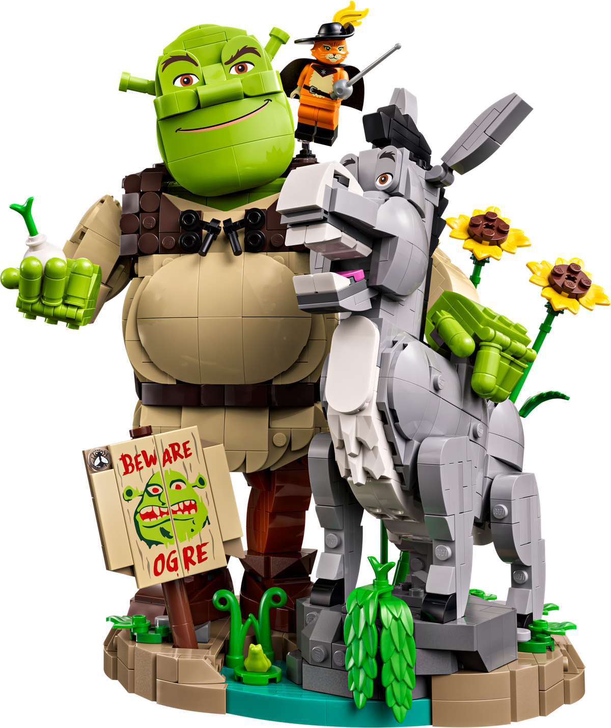 Shrek, Donkey & Puss in Boots