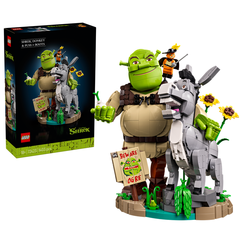 Shrek, Donkey & Puss in Boots