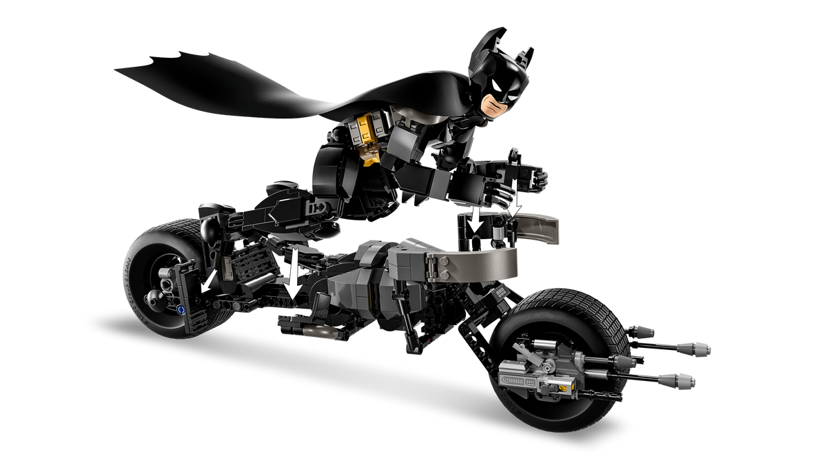 Batman™ Construction Figure and the Bat-Pod Bike
