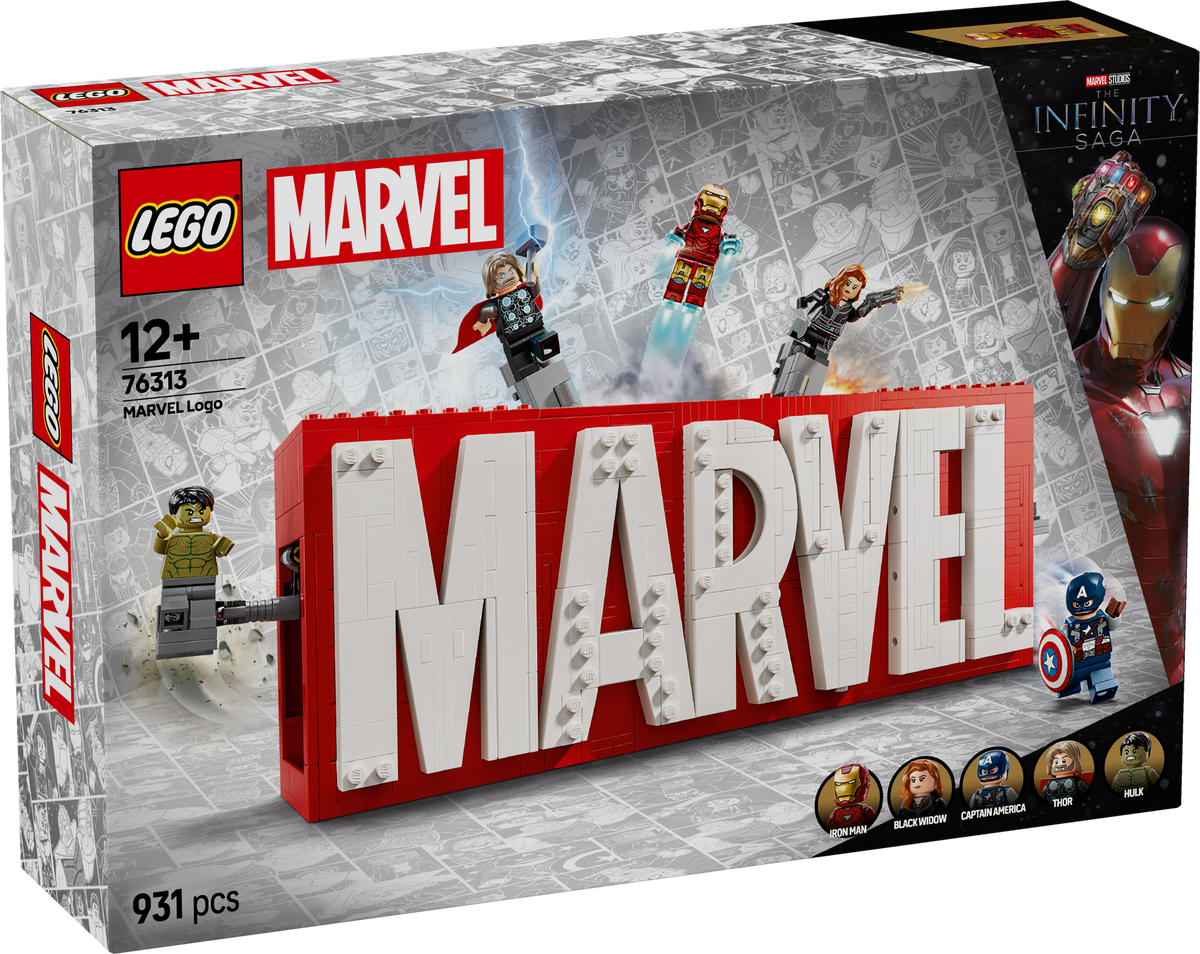 MARVEL Logo & Minifigures