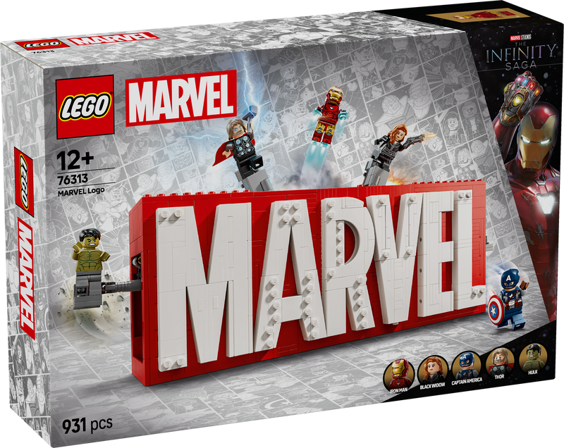 MARVEL Logo & Minifigures