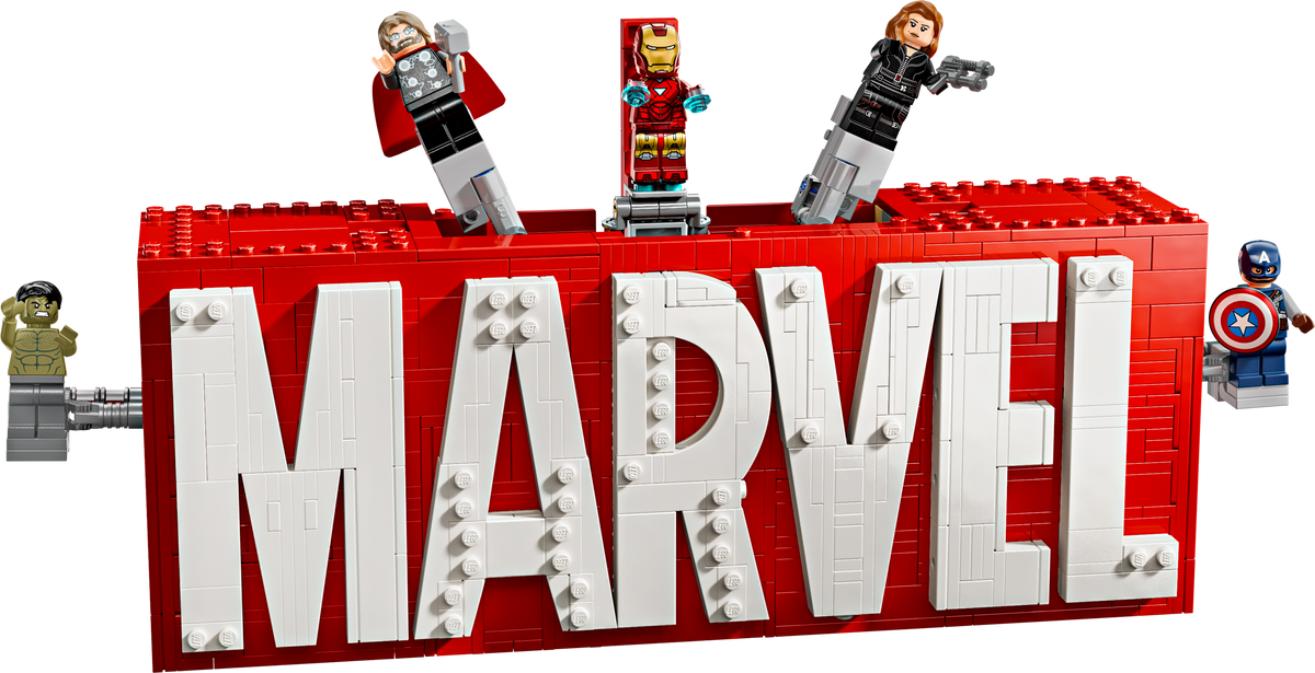 MARVEL Logo & Minifigures