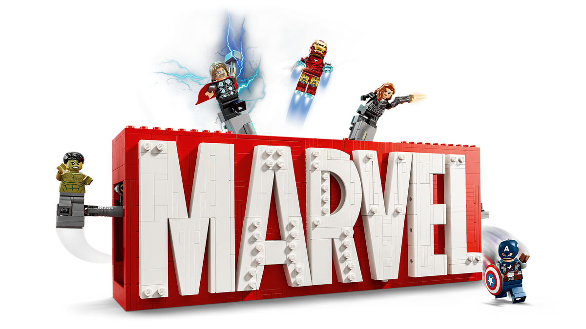 MARVEL Logo & Minifigures