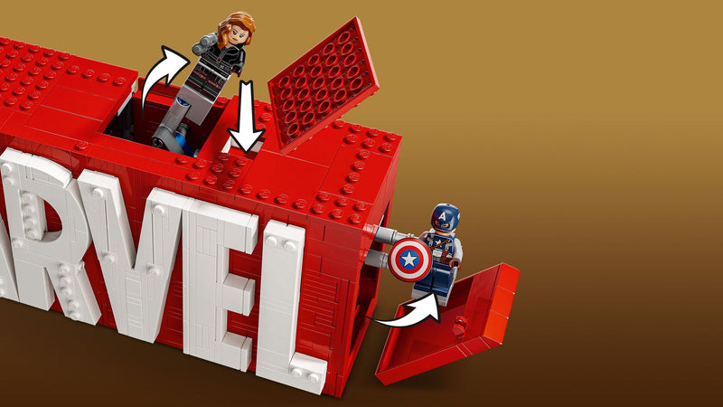 MARVEL Logo & Minifigures