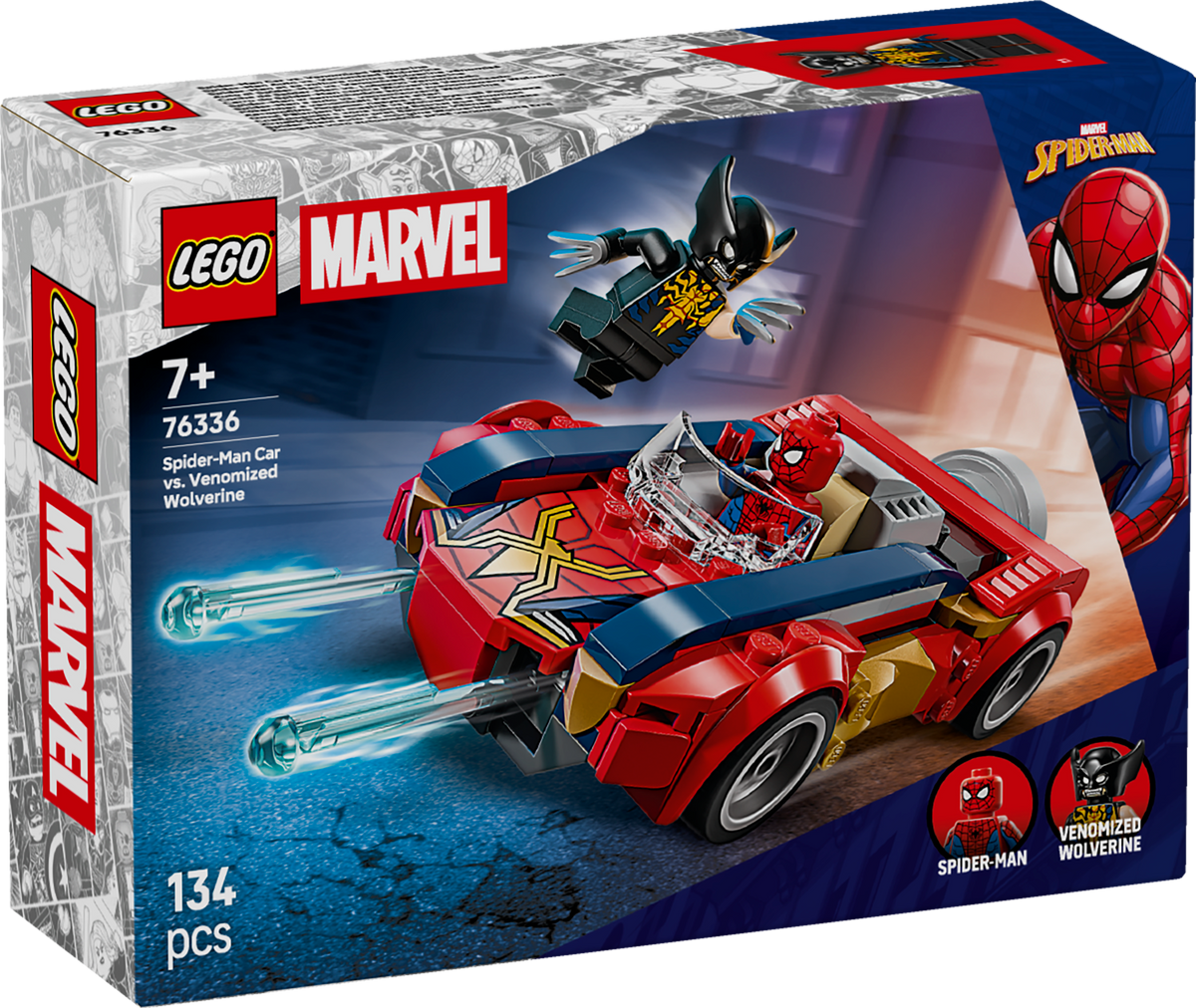 Spider-Man Car vs. Venomized Wolverine