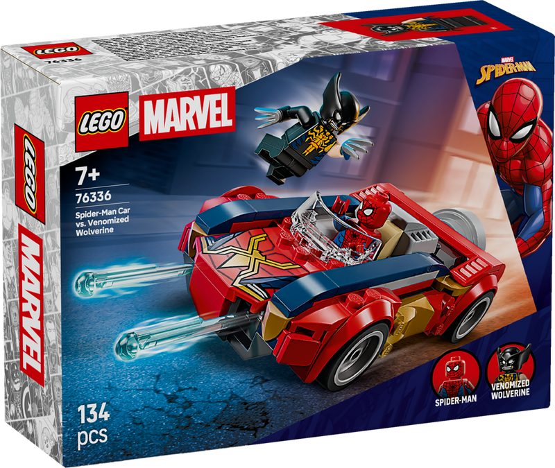 Spider-Man Car vs. Venomized Wolverine