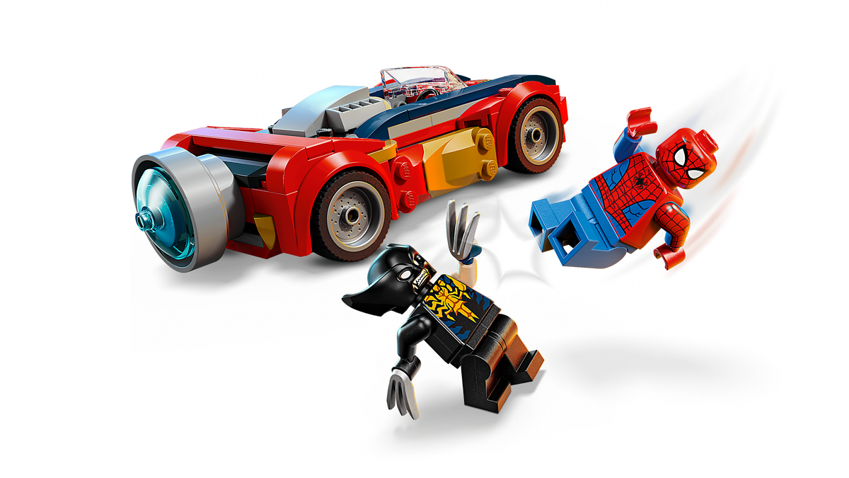 Spider-Man Car vs. Venomized Wolverine