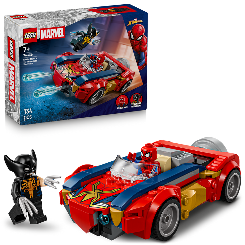 Spider-Man Car vs. Venomized Wolverine
