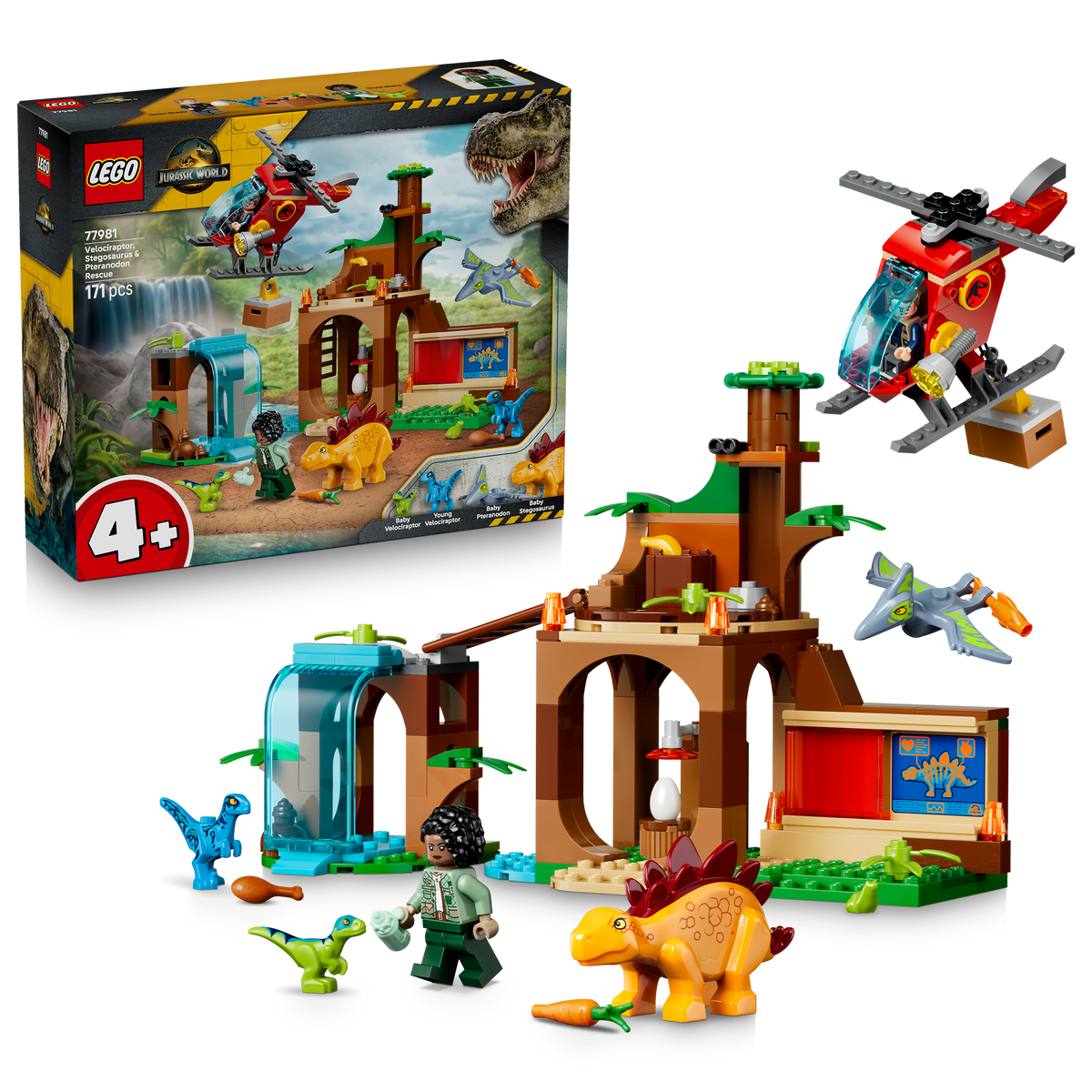 Velociraptor, Stegosaurus & Pteranodon Rescue